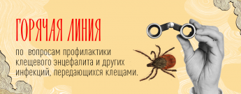  «Горячая линия» по вопросам профилактики клещевого энцефалита и других инфекций, передающихся клещами.